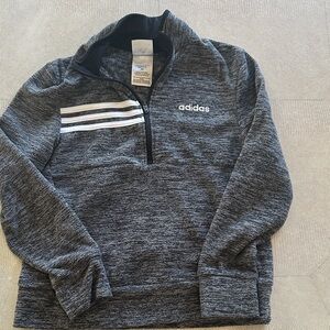 Adidas Kids Gray Half-Zip Sweatshirt